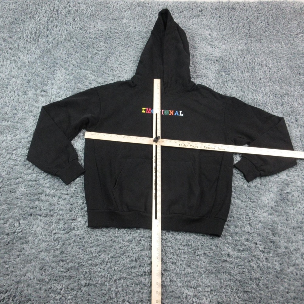 Broken Promises Hoodie Mens Small Black Emotional Graphic Pullover Sweatshirt